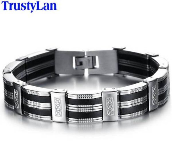 accessory men bracelet brazalet stainless steel & black silicone mens bracelets jewelry wristbands band, Golden;silver
accessory men bracelet brazalet stainless steel & black silicone mens bracelets jewelry wristbands band, Golden;silver