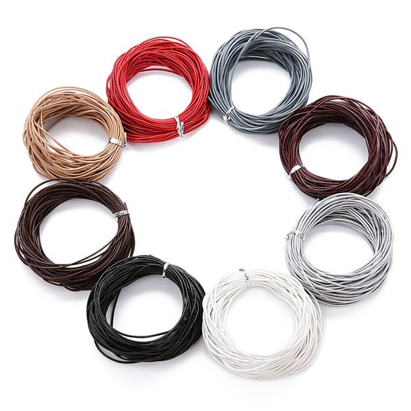 xinyao 10m/lot 1mm 1.5mm round cow genuine leather cord necklace bracelet findings leather rope string diy jewelry making f593, White;red
xinyao 10m/lot 1mm 1.5mm round cow genuine leather cord necklace bracelet findings leather rope string diy jewelry making f593, White;red
