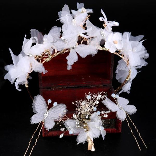 white cloth, butterfly hair, bridal headwear, hand-made hair accessories, wedding headwear accessories, bridal ornaments, Silver
white cloth, butterfly hair, bridal headwear, hand-made hair accessories, wedding headwear accessories, bridal ornaments, Silver