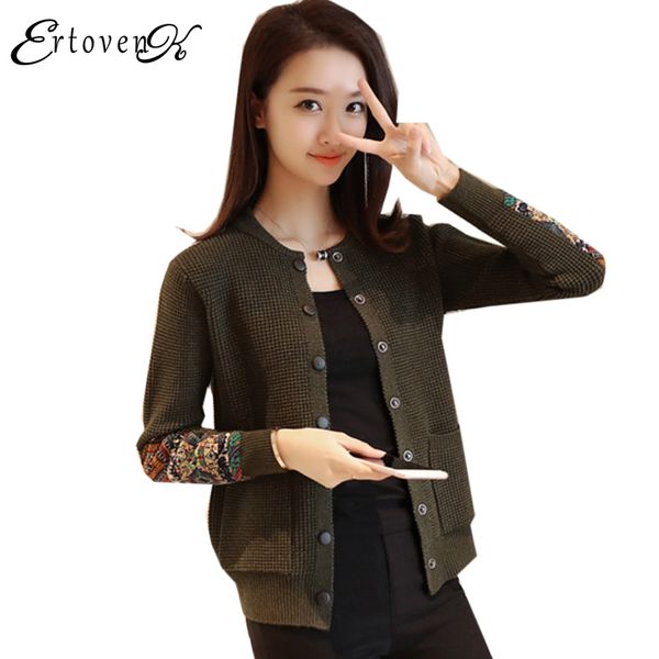 embroidery short knitted sweater coat women autumn 2017 cardigan loose jacket long-sleeve clothes outerwear abrigos mujer lh290, White;black
embroidery short knitted sweater coat women autumn 2017 cardigan loose jacket long-sleeve clothes outerwear abrigos mujer lh290, White;black