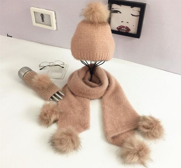 winter warm knit beanie scarf hat & glove sets scarves real raccoon fur pompoms fashion hat scarf set for woman skullies, Blue;gray
winter warm knit beanie scarf hat & glove sets scarves real raccoon fur pompoms fashion hat scarf set for woman skullies, Blue;gray