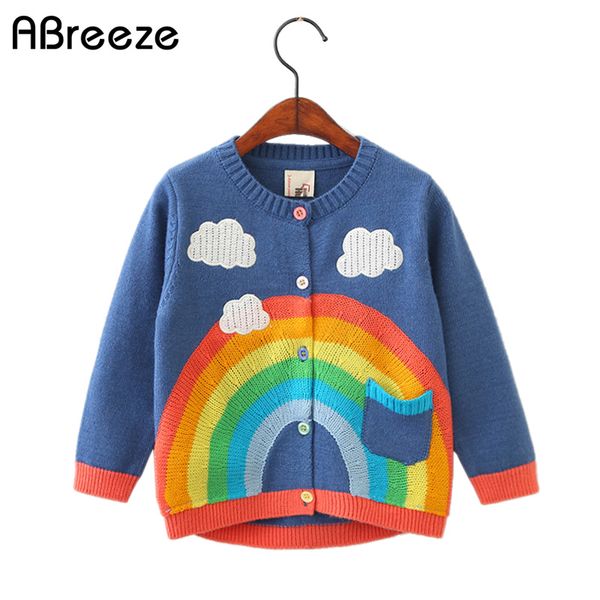 2-7 years girls sweaters new 2018 spring cloud rainbow knitted cotton cardigans girls autumn sweaters outfit, Blue
2-7 years girls sweaters new 2018 spring cloud rainbow knitted cotton cardigans girls autumn sweaters outfit, Blue