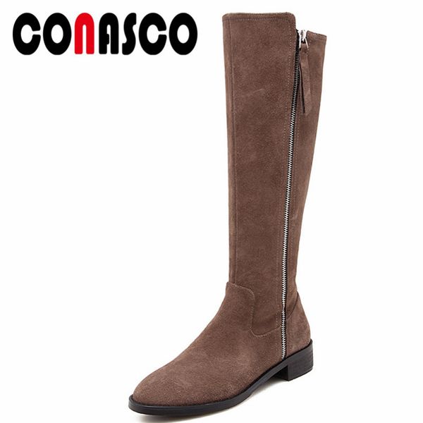 conasco fashion women knee high boots cow suede round toe high heels shoes autumn winter warm casual shoes woman long boots, Black
conasco fashion women knee high boots cow suede round toe high heels shoes autumn winter warm casual shoes woman long boots, Black