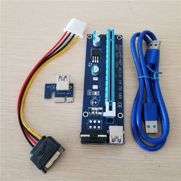10set/lot pcie pci-e pci express riser card 1x to 16x usb 3.0 data cable sata to 4pin ide molex power supply for btc miner machine rig
10set/lot pcie pci-e pci express riser card 1x to 16x usb 3.0 data cable sata to 4pin ide molex power supply for btc miner machine rig