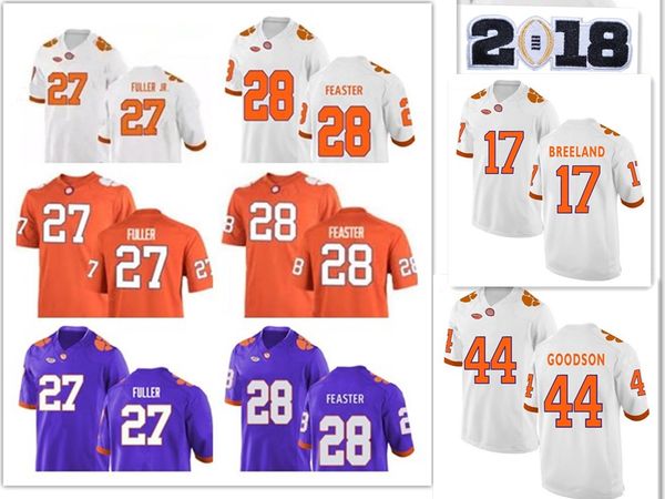 ncaa клемсон тигры #15 хантер джонсон 28 tavien feaster 27 c. j. фуллер младший оранжевый фиолетовый белый сшитые колледж футбол трикотажные, Black;red
ncaa клемсон тигры #15 хантер джонсон 28 tavien feaster 27 c. j. фуллер младший оранжевый фиолетовый белый сшитые колледж футбол трикотажные, Black;red