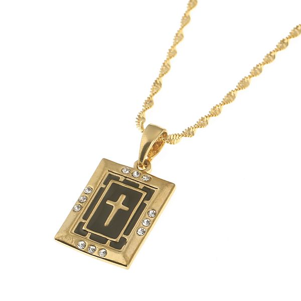 cross necklaces gold color rhinestone pendant chain jewelry black enamel cross crucifix jewelry, Silver
cross necklaces gold color rhinestone pendant chain jewelry black enamel cross crucifix jewelry, Silver