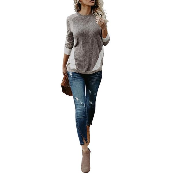 2018 autumn women long sleeve round neck color-blocking fashion female casual all-match streetwear shirt blouse ws9528x, White
2018 autumn women long sleeve round neck color-blocking fashion female casual all-match streetwear shirt blouse ws9528x, White