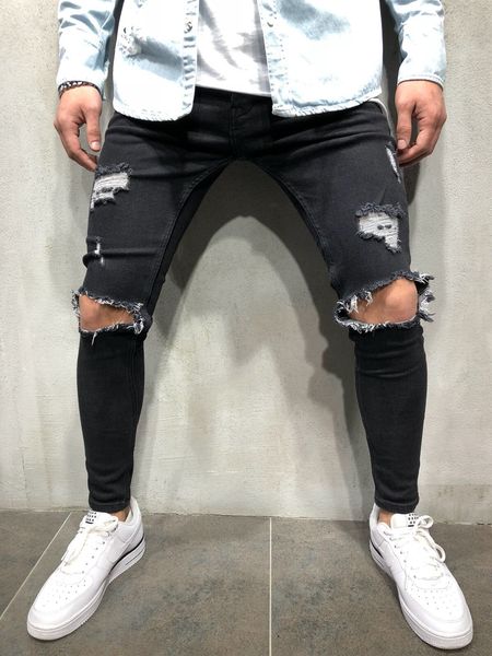 Kanye West Mens Black Denim Ripped Jeans High Street Slim Fit Pencil Pants with Holes Free Shipping
Kanye West Mens Black Denim Ripped Jeans High Street Slim Fit Pencil Pants with Holes Free Shipping