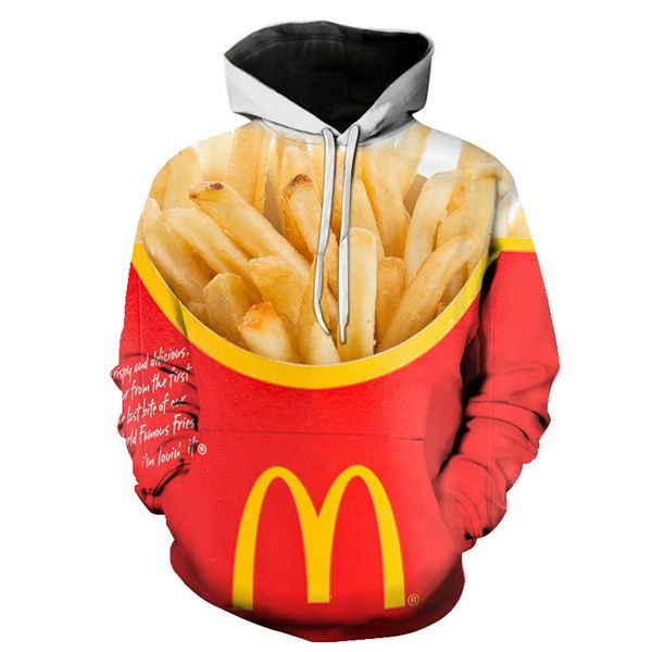 zutter new 3d hoodie men's / women's long sleeve 3d printed french fries hoodie fashion street sweatshirt s-6xl, Black
zutter new 3d hoodie men's / women's long sleeve 3d printed french fries hoodie fashion street sweatshirt s-6xl, Black
