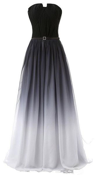 2018 new gradient prom dresses with long chiffon plus size beaded ombre evening formal party gown, Black
2018 new gradient prom dresses with long chiffon plus size beaded ombre evening formal party gown, Black