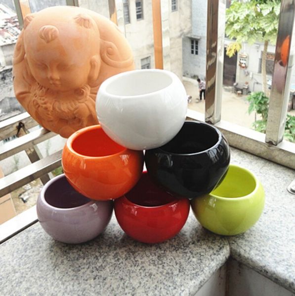 Ceramic Pots Succulents Flower Pot Small Ball Round White Porcelain White Color Mini Creative Free DHL 218
Ceramic Pots Succulents Flower Pot Small Ball Round White Porcelain White Color Mini Creative Free DHL 218