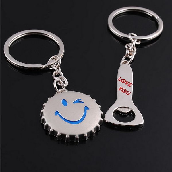 wedding favors keychains couple bottle cap and opener keychain lovers metal heart keyring valentine's day gift with card, Silver
wedding favors keychains couple bottle cap and opener keychain lovers metal heart keyring valentine's day gift with card, Silver