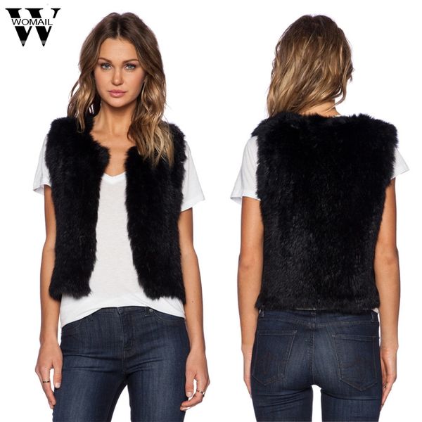 charmdemon female black faux fur women short vests women sleeveless coat jackets outerwear waistcoat dr14, Black;white
charmdemon female black faux fur women short vests women sleeveless coat jackets outerwear waistcoat dr14, Black;white