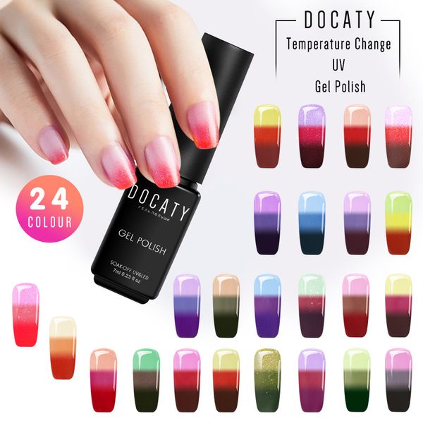 docaty luckly temperature change semi permanente gel nail polish thermal lacquer soak off gel polish everything for manicure, Red;pink
docaty luckly temperature change semi permanente gel nail polish thermal lacquer soak off gel polish everything for manicure, Red;pink
