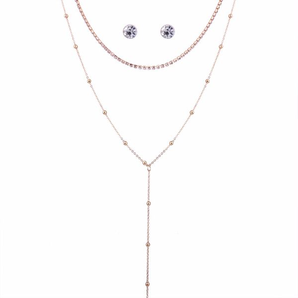 moonso style alloy geometric necklaces luxury studded earrings metal collar suit j4531, Silver
moonso style alloy geometric necklaces luxury studded earrings metal collar suit j4531, Silver