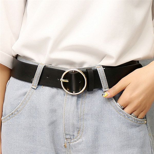 women waist belt simple metal belt gold round buckle ladies belts strap students belts, Black;brown
women waist belt simple metal belt gold round buckle ladies belts strap students belts, Black;brown