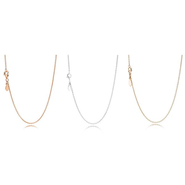 3 color authentic 925 sterling silver necklaces fashion wild match base chain for women party wedding necklaces jewelry
3 color authentic 925 sterling silver necklaces fashion wild match base chain for women party wedding necklaces jewelry