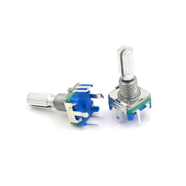 5pcs/lot 5pin Original, Rotary Encoder, Code Switch/ Ec11/ Digital Potentiometer With Switch Handle Length 20mm