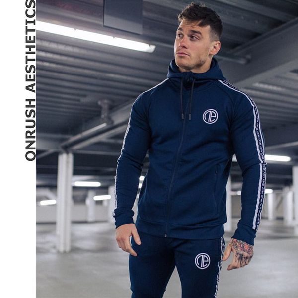 2018 new tracksuits suits men's fitness hooded zipper sweatshirts+bodybuilding jogger pants elastic slim fit sweatpants for male, Gray
2018 new tracksuits suits men's fitness hooded zipper sweatshirts+bodybuilding jogger pants elastic slim fit sweatpants for male, Gray
