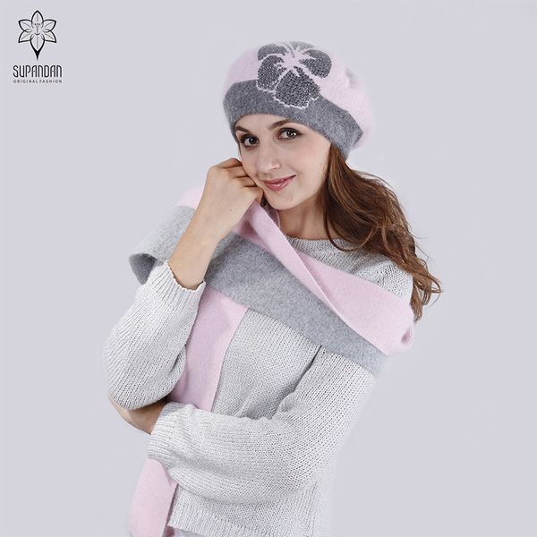 supandan autumn winter wool knitted hat scarf set for women cap collar warm thick flower fleece beret hat women caps 8481b, Blue;gray
supandan autumn winter wool knitted hat scarf set for women cap collar warm thick flower fleece beret hat women caps 8481b, Blue;gray