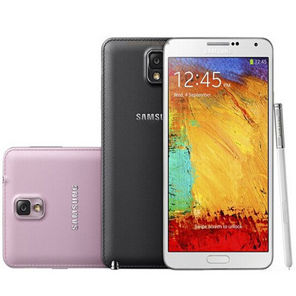 

Восстановленный оригинальный Samsung Galaxy Note 3 N9005 N900A N900V N900T N900P 4G LTE 5,7 дюймовый четырехъядерный 3G RAM 32GB ROM 13MP смартфон DHL 5 шт.