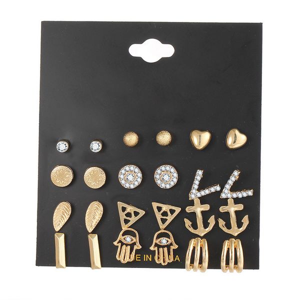 stud earrings wholesale brand new fashion women high qulaity rhinestone gold plated earrings jewelry 12 pairs-setler030, Golden;silver
stud earrings wholesale brand new fashion women high qulaity rhinestone gold plated earrings jewelry 12 pairs-setler030, Golden;silver