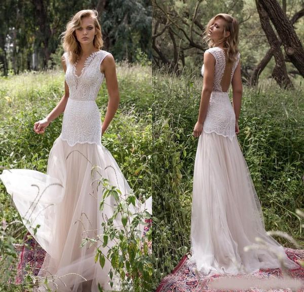 limor rosen 2020 country wedding dresses illusion bodice jewel cap sleeve appliques court train vintage garden beach boho bridal gowns, White
limor rosen 2020 country wedding dresses illusion bodice jewel cap sleeve appliques court train vintage garden beach boho bridal gowns, White