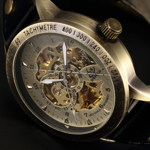 shenhua vintage bronze automatic skeleton mechanical watches men leather self wind wrist watch casual clocks relogio masculino, Slivery;brown
shenhua vintage bronze automatic skeleton mechanical watches men leather self wind wrist watch casual clocks relogio masculino, Slivery;brown