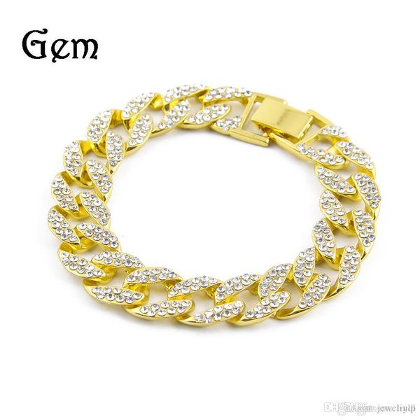 men luxury simulated diamond fashion bracelets bangles gold plated iced out miami cuban bracelet hip hop, Golden;silver
men luxury simulated diamond fashion bracelets bangles gold plated iced out miami cuban bracelet hip hop, Golden;silver