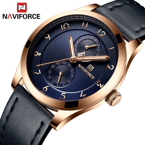 naviforce men watch male leather waterproof sport quartz chronograph wrist watch men clock relogio, Slivery;brown
naviforce men watch male leather waterproof sport quartz chronograph wrist watch men clock relogio, Slivery;brown