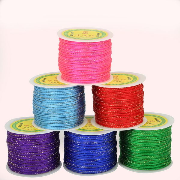 100yard/roll 2mm korean silk cord chinese knot cord macrame rope bracelet rope string for diy jewelry findings accessories, Black;white
100yard/roll 2mm korean silk cord chinese knot cord macrame rope bracelet rope string for diy jewelry findings accessories, Black;white
