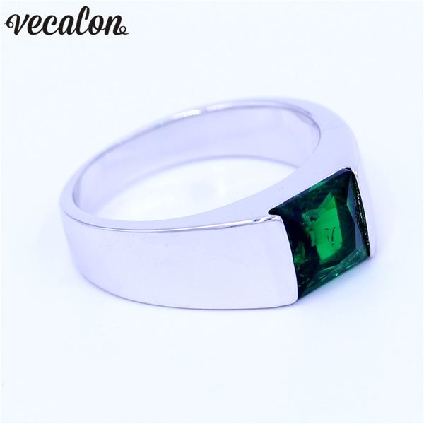 vecalon fine green birthstone men rings princess cut 3ct 5a zircon cz 925 sterling silver engagement wedding band ring for men, Slivery;golden
vecalon fine green birthstone men rings princess cut 3ct 5a zircon cz 925 sterling silver engagement wedding band ring for men, Slivery;golden