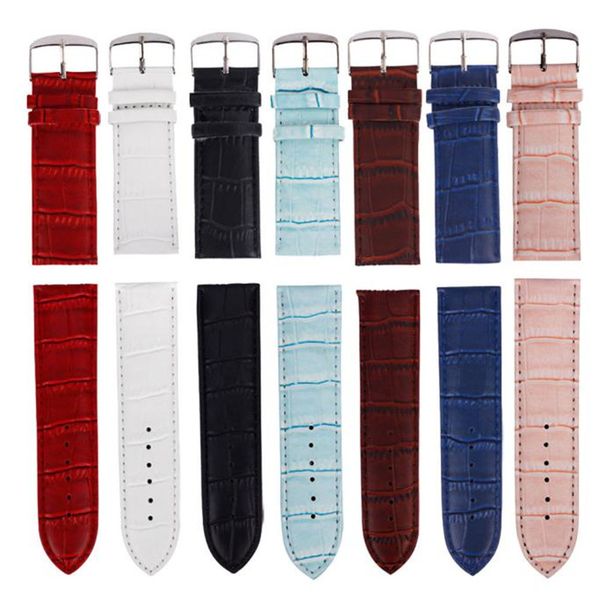 7 color 24mm soft sweatband leather strap steel buckle wrist watch band, Slivery;brown
7 color 24mm soft sweatband leather strap steel buckle wrist watch band, Slivery;brown