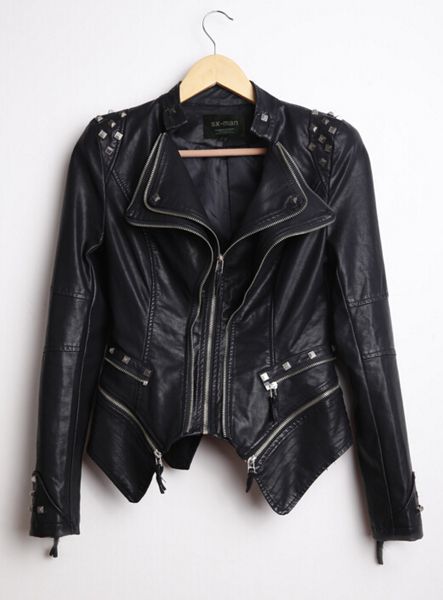 wholesale- south korea women's new autumn fashion rivet jacket short design motorcycle pu leather zipper jackets large size s-6xl, Black
wholesale- south korea women's new autumn fashion rivet jacket short design motorcycle pu leather zipper jackets large size s-6xl, Black