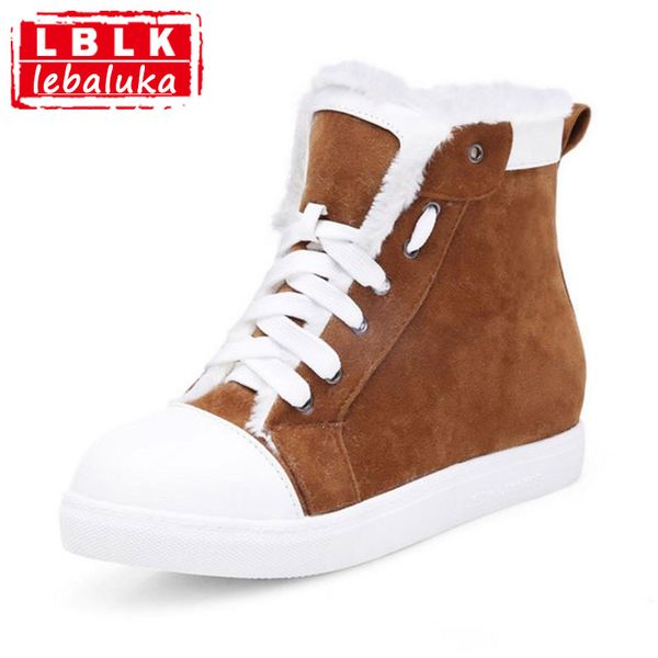 lebaluka size 33-42 women mid half high heel boots thick fur cross strap flats boots winter shoes snow botas woman footwear, Black
lebaluka size 33-42 women mid half high heel boots thick fur cross strap flats boots winter shoes snow botas woman footwear, Black