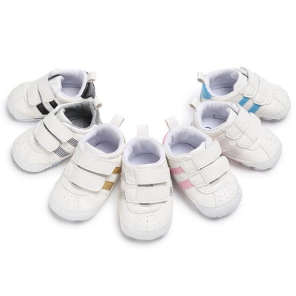 infant toddler soft sole hook loop prewalker sneakers baby boy girl crib shoes casual shoes newborn to 18 months, Black
infant toddler soft sole hook loop prewalker sneakers baby boy girl crib shoes casual shoes newborn to 18 months, Black