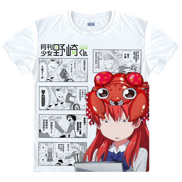 moe anime monthly girls' nozaki-kun t-shirts multi-style short sleeve shirts gekkan shojo nozaki-kun chiyo sakura cosplay shirt, White;black
moe anime monthly girls' nozaki-kun t-shirts multi-style short sleeve shirts gekkan shojo nozaki-kun chiyo sakura cosplay shirt, White;black