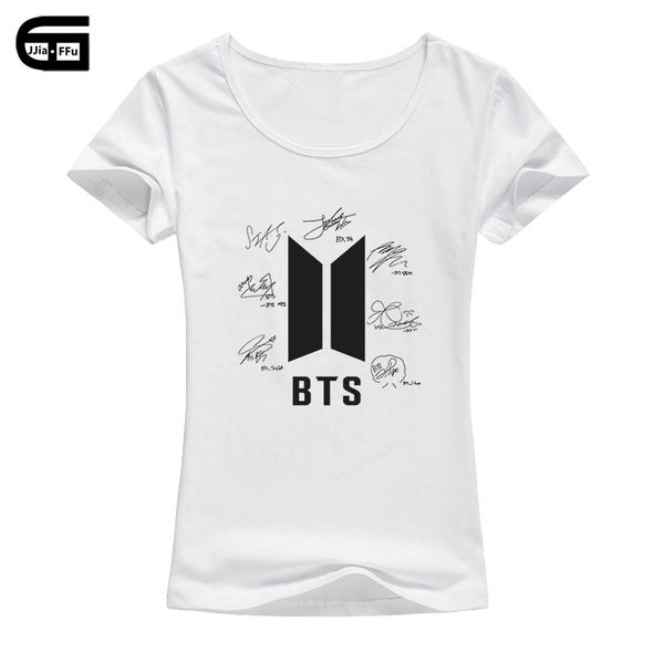 2018 summer fashion new women's t-shirt short-sleeved casual cool shirt t-shirt bts printing cotton round neck hot, White
2018 summer fashion new women's t-shirt short-sleeved casual cool shirt t-shirt bts printing cotton round neck hot, White
