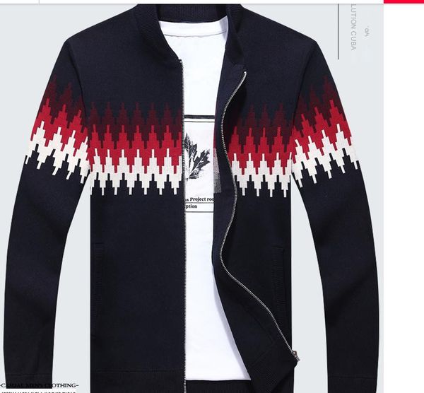 send men's sweater 2018 autumn new style korean cardigan coat cultivate one's moral character sweater, White;black
send men's sweater 2018 autumn new style korean cardigan coat cultivate one's moral character sweater, White;black
