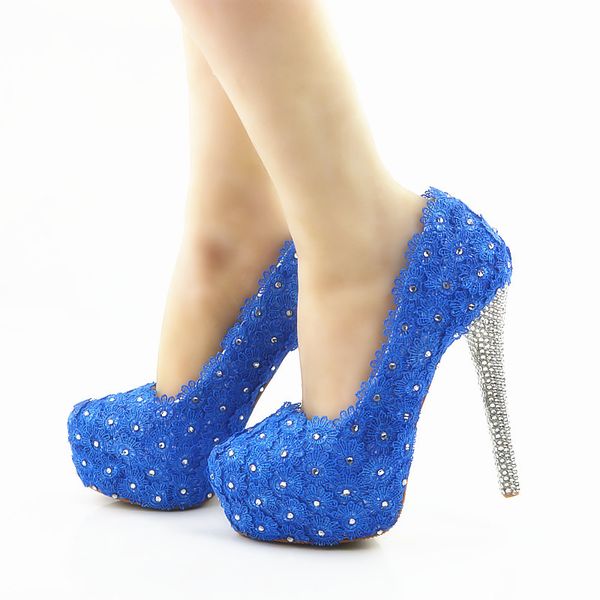 2018 handmade white crystal high heels rhinestone and blue lace flowers wedding shoes bridal high heels party prom wedding shoes, Black
2018 handmade white crystal high heels rhinestone and blue lace flowers wedding shoes bridal high heels party prom wedding shoes, Black