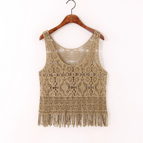 new summer women sleeveless tee lace t shirts vest knitted cotton vest female tank beige white
new summer women sleeveless tee lace t shirts vest knitted cotton vest female tank beige white