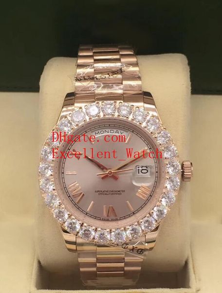sell fashion watches 41 mm 118348 day date president 18k rose gold bezel diamond roman dial asian 2813 automatic mechanical men's wri, Slivery;brown
sell fashion watches 41 mm 118348 day date president 18k rose gold bezel diamond roman dial asian 2813 automatic mechanical men's wri, Slivery;brown