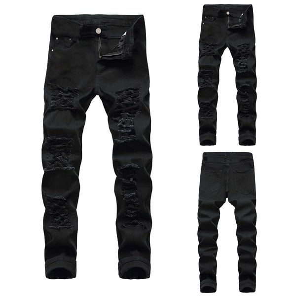 sunmen's casual autumn denim cotton straight ripped hole trousers jeans pants new trend men jeans para hombre 3l55, Blue
sunmen's casual autumn denim cotton straight ripped hole trousers jeans pants new trend men jeans para hombre 3l55, Blue