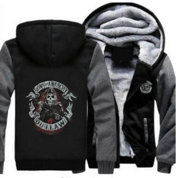 2018 sons of anarchy samcro jax winter thick hoodie fleece sweatshirt hoody coat jacket pullover plus size hoodies, Blue;black
2018 sons of anarchy samcro jax winter thick hoodie fleece sweatshirt hoody coat jacket pullover plus size hoodies, Blue;black