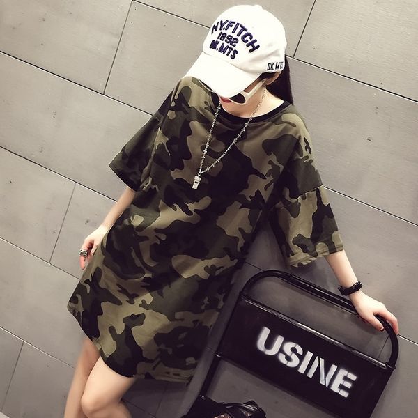 2018 new summer women's short-sleeved dresses casual loose large size 5xl camouflage shirt dress female vestidos z648, White;black
2018 new summer women's short-sleeved dresses casual loose large size 5xl camouflage shirt dress female vestidos z648, White;black
