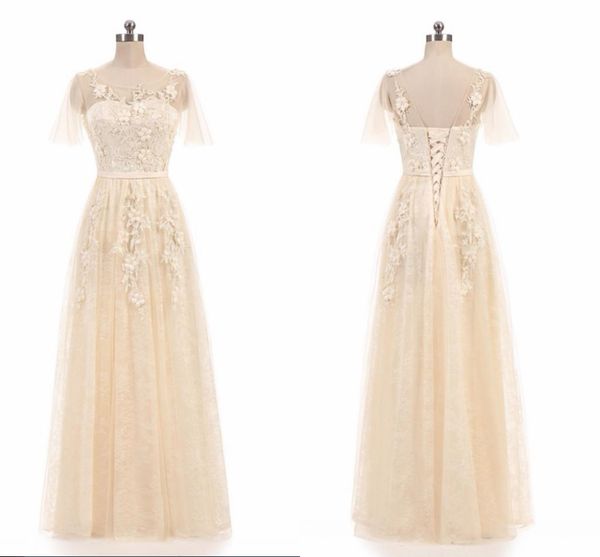 2019 champagne boho short sleeve evening dresses long lace hand made flowers pearls applique scoop v back lace-up prom dress formal gowns, Black;red
2019 champagne boho short sleeve evening dresses long lace hand made flowers pearls applique scoop v back lace-up prom dress formal gowns, Black;red