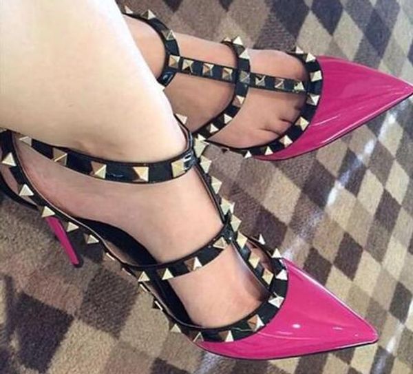 2018 Free shipping Valentine Garavani Studs pumps genuine leather 8cm 10cm High heels shoes women's shoes Sandals shoes woman 35-42
2018 Free shipping Valentine Garavani Studs pumps genuine leather 8cm 10cm High heels shoes women's shoes Sandals shoes woman 35-42