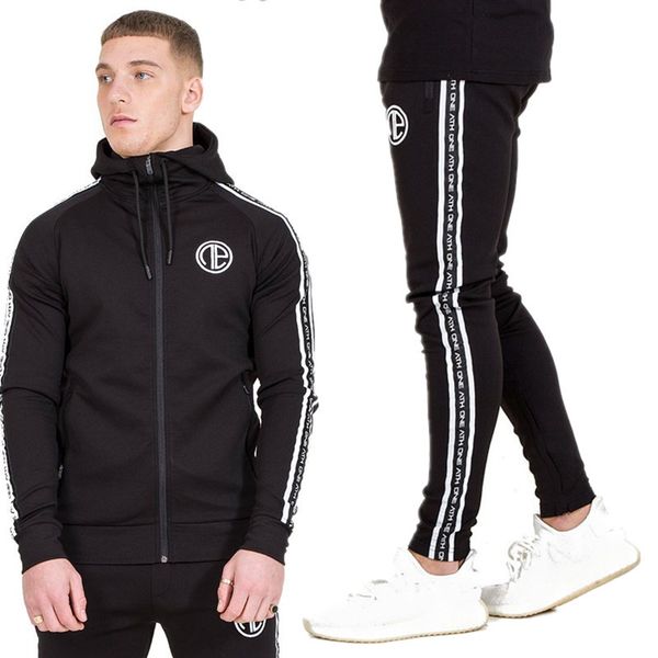 new fashion men's slim hoodie sweater coat pants set casual stretchy trousers hooded coat jacket pants tracksuit fitness suit, Gray
new fashion men's slim hoodie sweater coat pants set casual stretchy trousers hooded coat jacket pants tracksuit fitness suit, Gray
