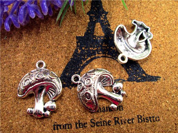 45pcs--mushroom charms, antique tibetan silver tone mushrooms charm pendants 30x18mm, Bronze;silver
45pcs--mushroom charms, antique tibetan silver tone mushrooms charm pendants 30x18mm, Bronze;silver