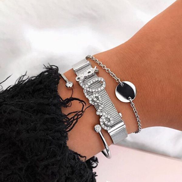 somsoar jewelry mixed 14 design silver stainless steel mesh bracelet set with rubber preventer as gift, Golden;silver
somsoar jewelry mixed 14 design silver stainless steel mesh bracelet set with rubber preventer as gift, Golden;silver